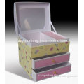 Elegant Colorful unique jewelry gift boxes Wholesale, 3 drawer jewelry box, luxury jewelry gift box with customized logo